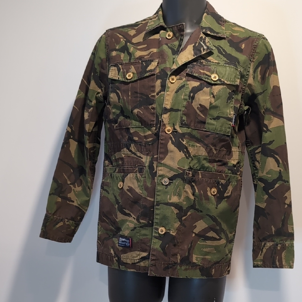 St. Roller Original Green Camo Military-Style Men's Jacket